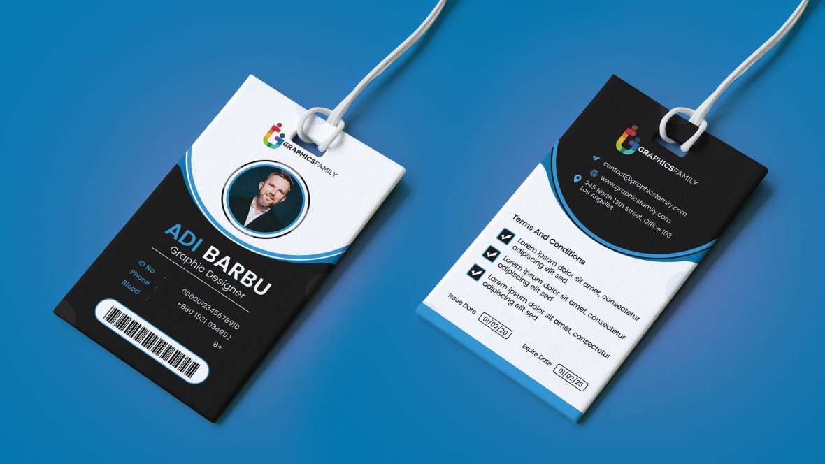 Get professional company ID card design and printing
